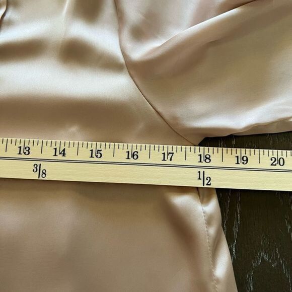 H&m Light Satin Blush Prairie Style Dress - Picture 12 of 14